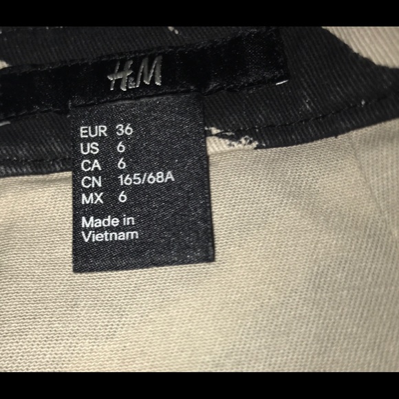 H&M WOMEN’S MINI SKIRT ZEBRA PRINT SIZE 6 - Picture 6 of 8